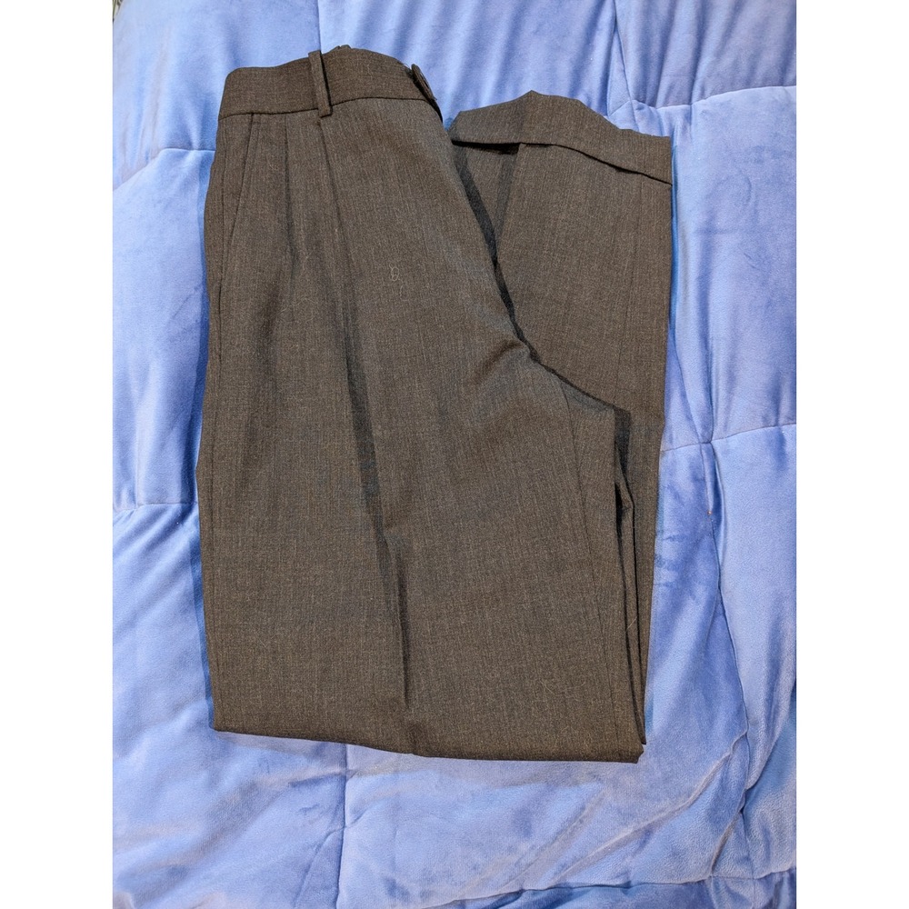 Versini Pleated Dress Pants Mens Charcoal Gray‎ 100% Wool Cuffed - Size 31